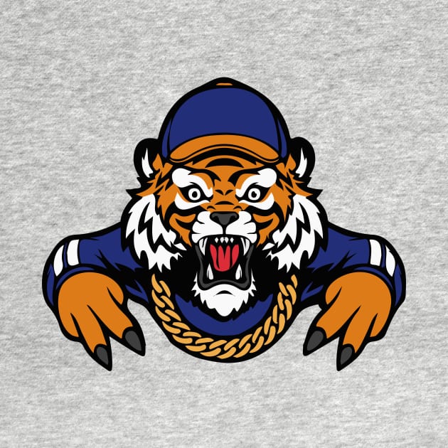 Retro Hip Hop Tiger by SLAG_Creative